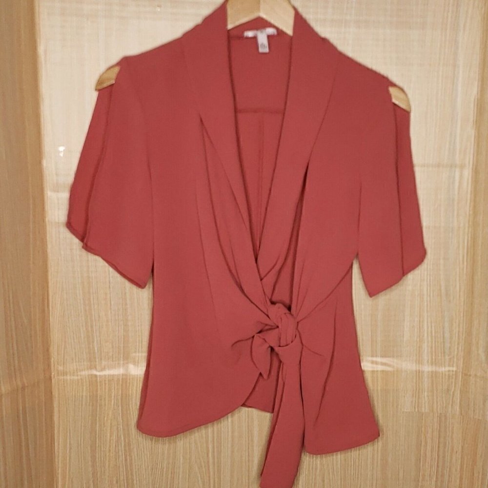 Leith Women’s Pink Wrap Blouse XS